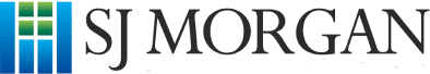 SJ Morgan logo with colored bars.